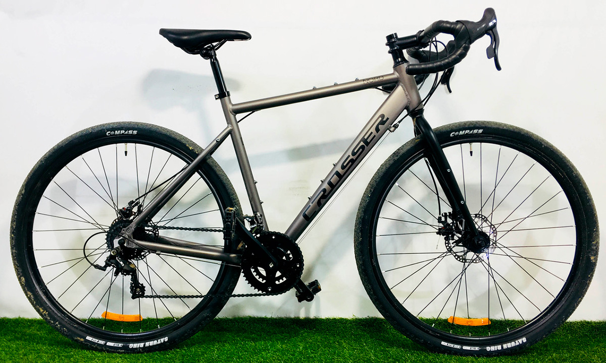 Велосипед Crosser Gravel NORD 1 28" размер М 2021 Серо-черный